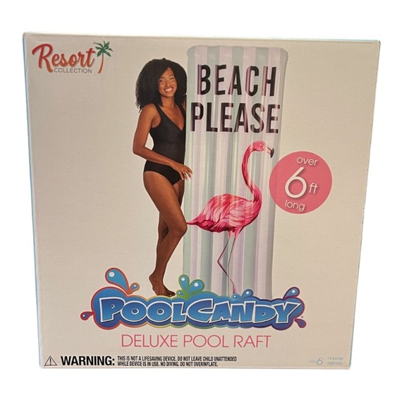 Poolcandy Beach Please Deluxe Pool Raft - Picture 1 of 4